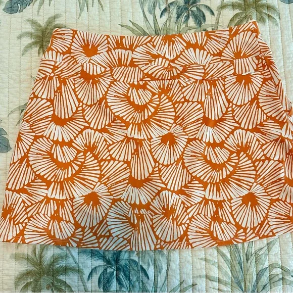 Tommy Bahama Vibrant Orange and White Golf Skort - Picture 5 of 5